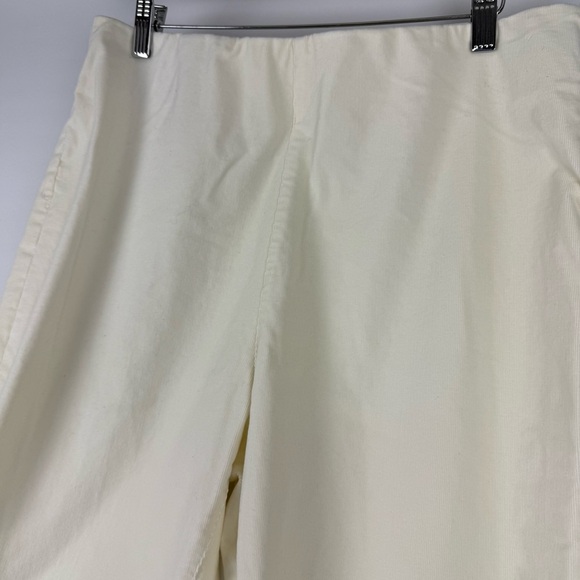 Soft Surroundings Women’s Flare Leg Corduroy Pants – Off-White – Size Large - Picture 3 of 6